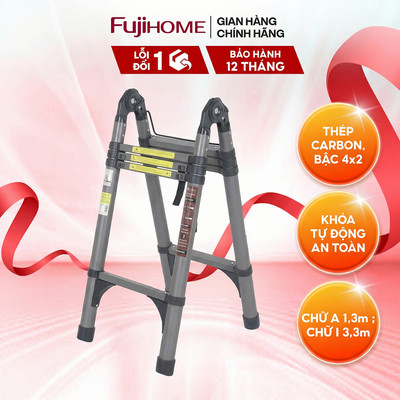 Thang rút gọn chữ A Fujihome STLA34 - Thiết kế đa năng, Phù hợp cho gia đình, Thợ kỹ thuật