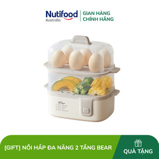 Gift-Nồi hấp đa năng 2 tầng Bear