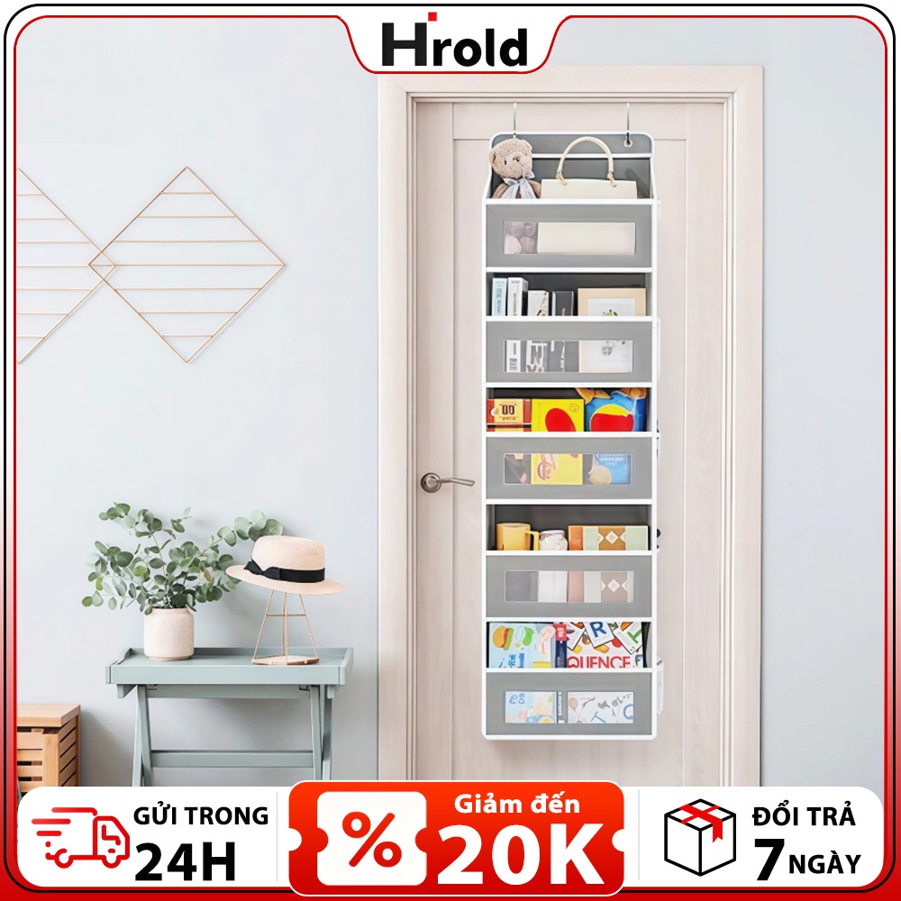 Hrold Túi Treo Nhiều Túi Treo Đựng Đồ Túi treo tường bằng vải treo đồ 1/2/3/4/5 lớp