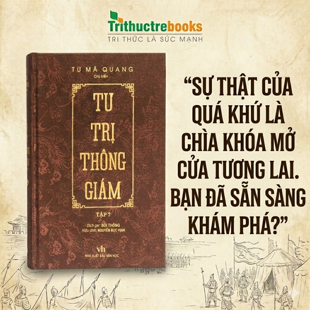Sách - Tư Trị Thông Giám (Tập 7) - Tinh Hoa Chính Trị Và Sử Học Đông Á - Tri Thức Trẻ Books