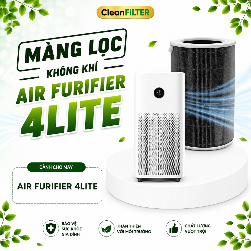Lõi Lọc Không Khí XIAOMI Thế Hệ 4  Air Purifier 4 Lite, Lõi Lọc Xiaomi Chất Lượng Cao Cấp