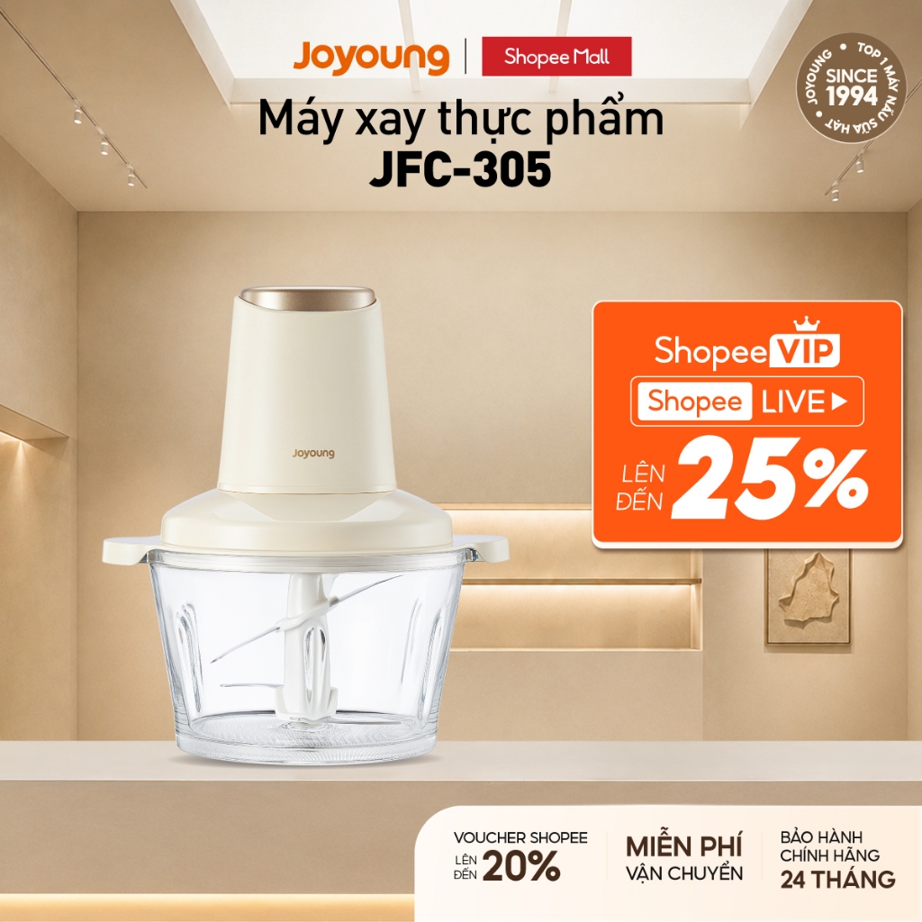 [Livestream] Máy xay thực phẩm đa năng Joyoung JFC-305 | Công suất 300W | Dung tích 1.8L
