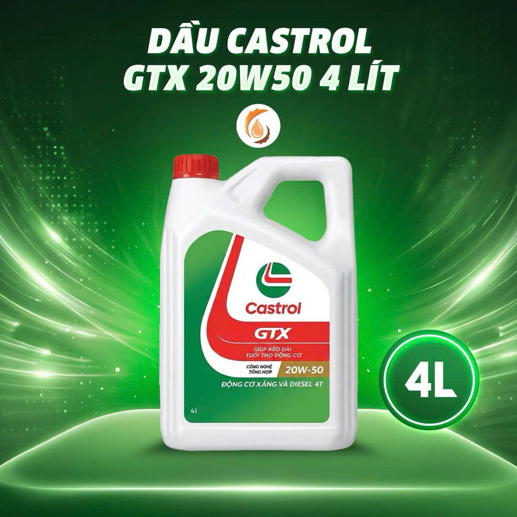 dầu nhớt castrol GTX 20w50 4lit