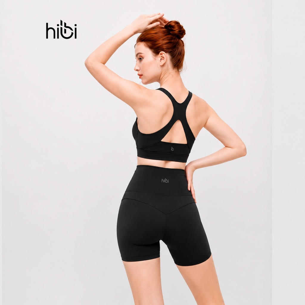 Set đồ Tập Yoga Luxury Hibi Sports H138, áo bra khoét lưng tam giác, kèm mút ngực | BigBuy360 - bigbuy360.vn