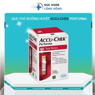 Hộp que thử đường huyết Accu Check Performa