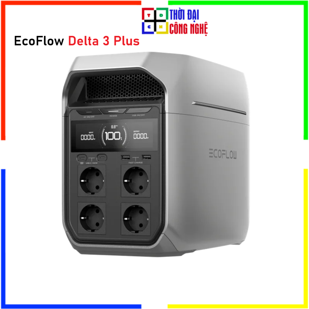 Trạm Sạc Dự Phòng EcoFlow Delta 3 Plus 1024Wh 1800W - Bảo Hành Chính Hãng 5 Năm