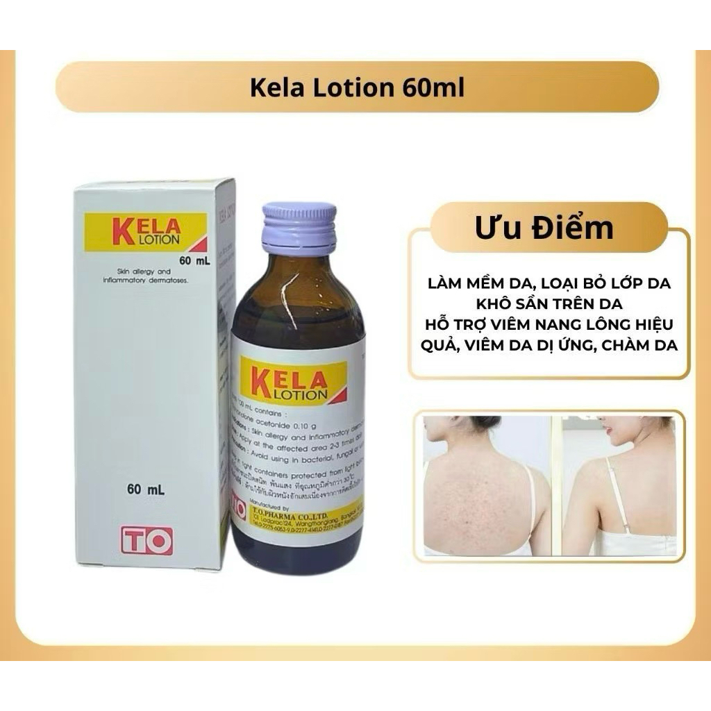 Viêm nang lông Kela, viêm lỗ chân lông kela lotion thảo dược Thái Lan 30ml, 60ml - enpi_skincare