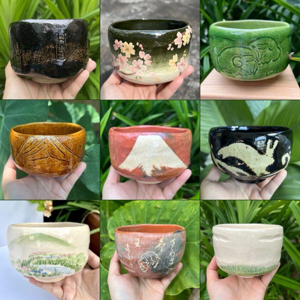 [Nhiều mẫu] Raku Chawan Nhật Bản - bát đánh matcha - Gốm Nhật 2hand