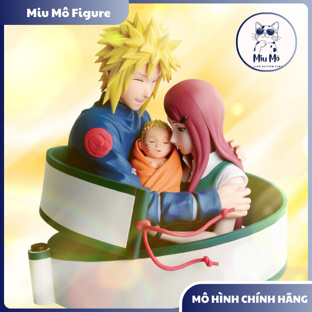 MÔ HÌNH Namikaze Minato - Uzumaki Kushina - Uzumaki Naruto - Naruto 72 Series, 53 - BANDAI FIGURE CH