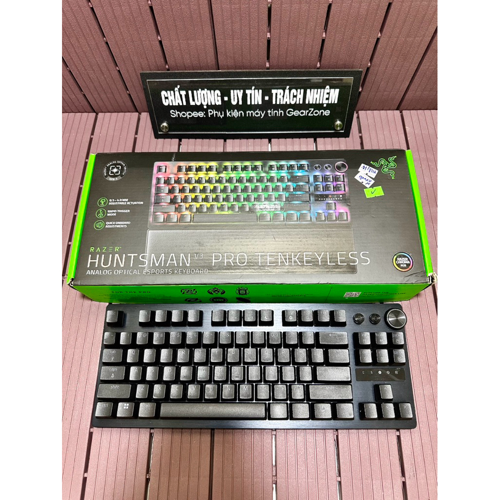 Bàn phím aming Razer Huntsman V3 Pro TKL Tenkeyless | Chính hãng