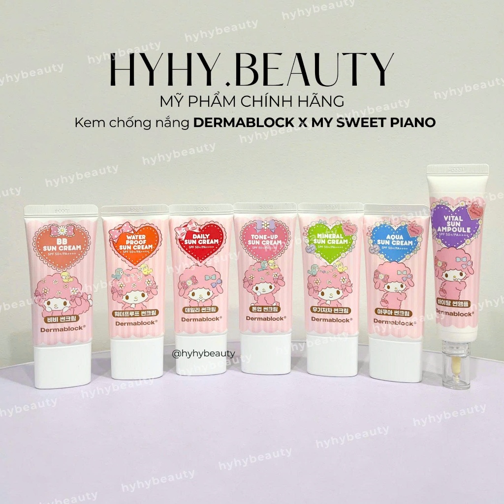 Kem chống nắng DEMRMA BLOCK SUNSCREEN SPF 50+ PA++++ My Sweet Melody Limited Edition