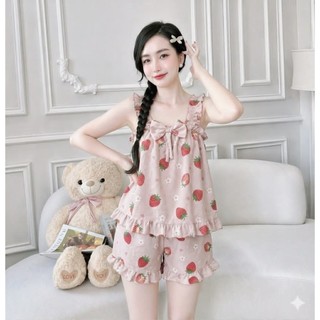 35kg -> 60kg, Đồ Bộ Đùi Nữ Mặc Nhà dễ thương, ảnh thật