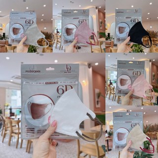 [ Mua 100 tặng 20c ] Khẩu trang JULI 6D Promask Mix Đủ 6 Màu Trend,Kháng khuẩn, Qoai êm Thoải Mái