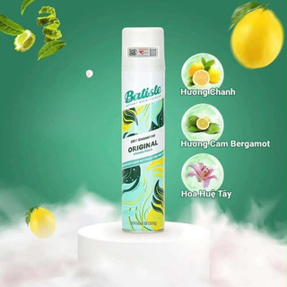 Dầu gội khô làm tơi và phồng tóc Baties chai 200ml full size