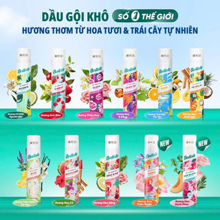 Dầu gội khô làm tơi và phồng tóc Baties chai 200ml full size