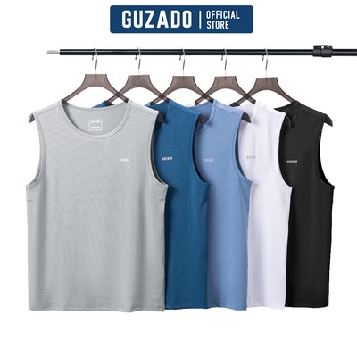 Áo thun ba lỗ nam GUZADO vải coolmax thể thao cực thoáng mát,co giãn vận động thoải mái GTT001-GATT25S001