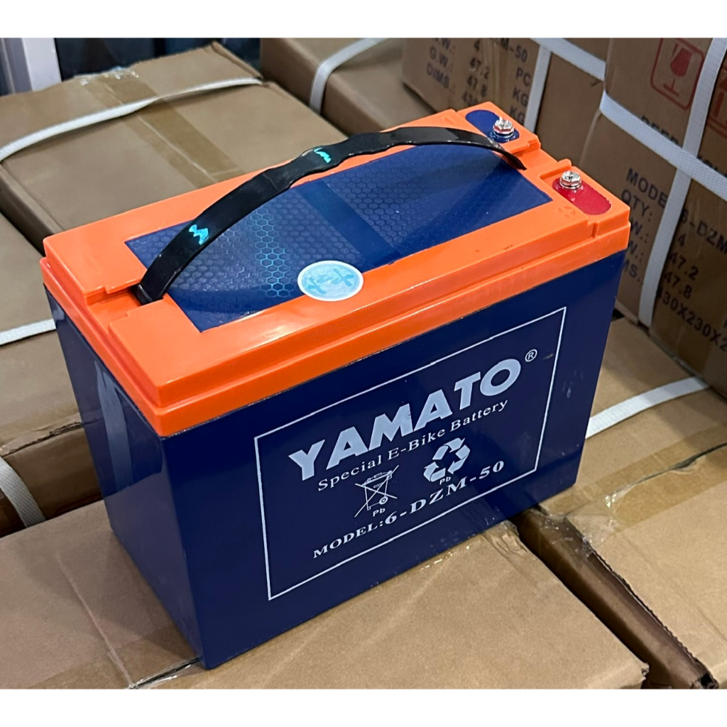 Pin ắc quy Yamato 12V 50Ah 6-DZM-50 dùng cho xe điện - thắp sáng - solar - inverter- kích điện