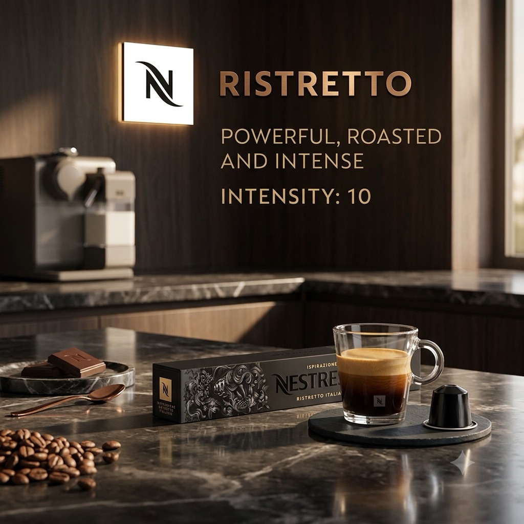 (Dành cho máy Nespresso) Cà phê viên nén Nespresso Ispirazione RISTRETTO - Hộp 10 viên