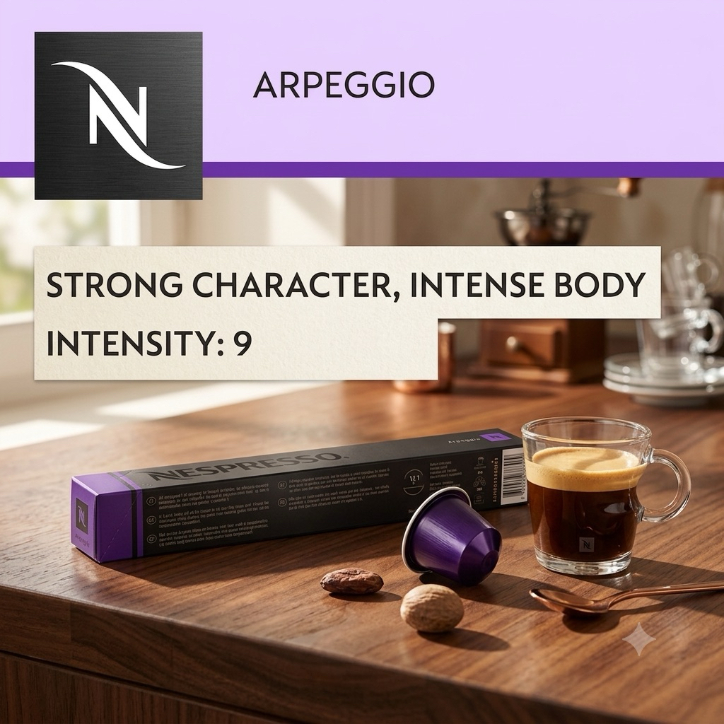 (Dành cho máy Nespresso) Cà phê viên nén Nespresso Ispirazione ARPEGGIO - Hộp 10 viên