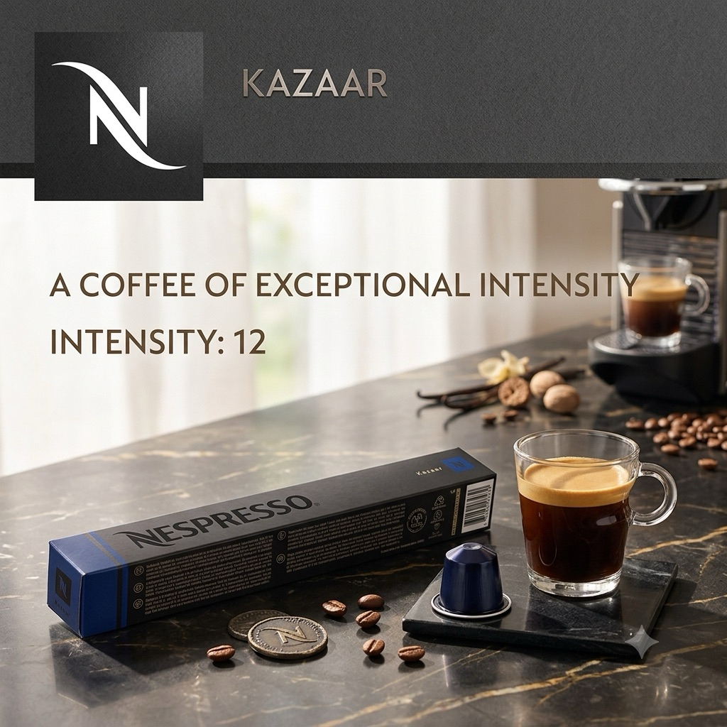 (Dành cho máy Nespresso) Cà phê viên nén Nespresso Ispirazione KAZAAR - Hộp 10 viên