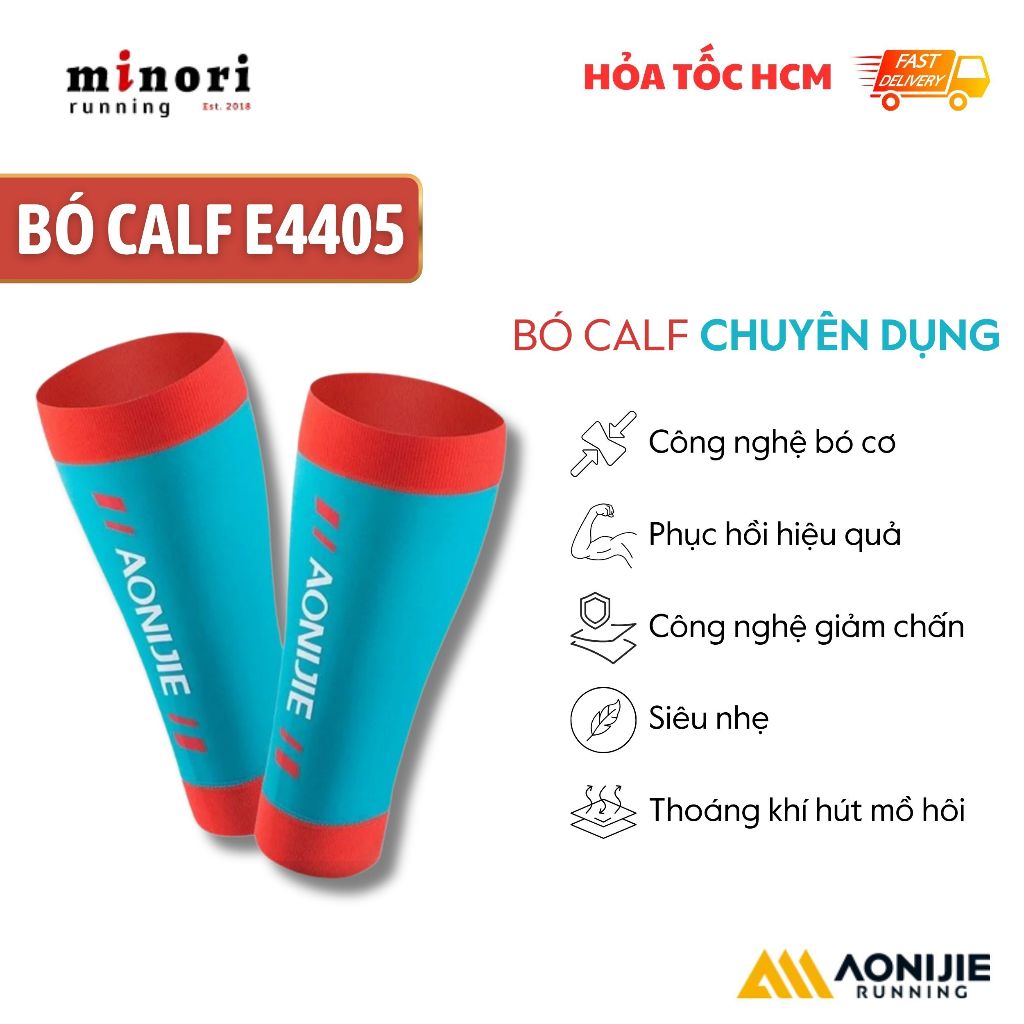 Bó Calf Chạy Bộ Ống Chân Aonijie E4405 Ôm Sát Thời Trang Siêu Thấm Hút Lực Nén Cơ Bắp Chuối