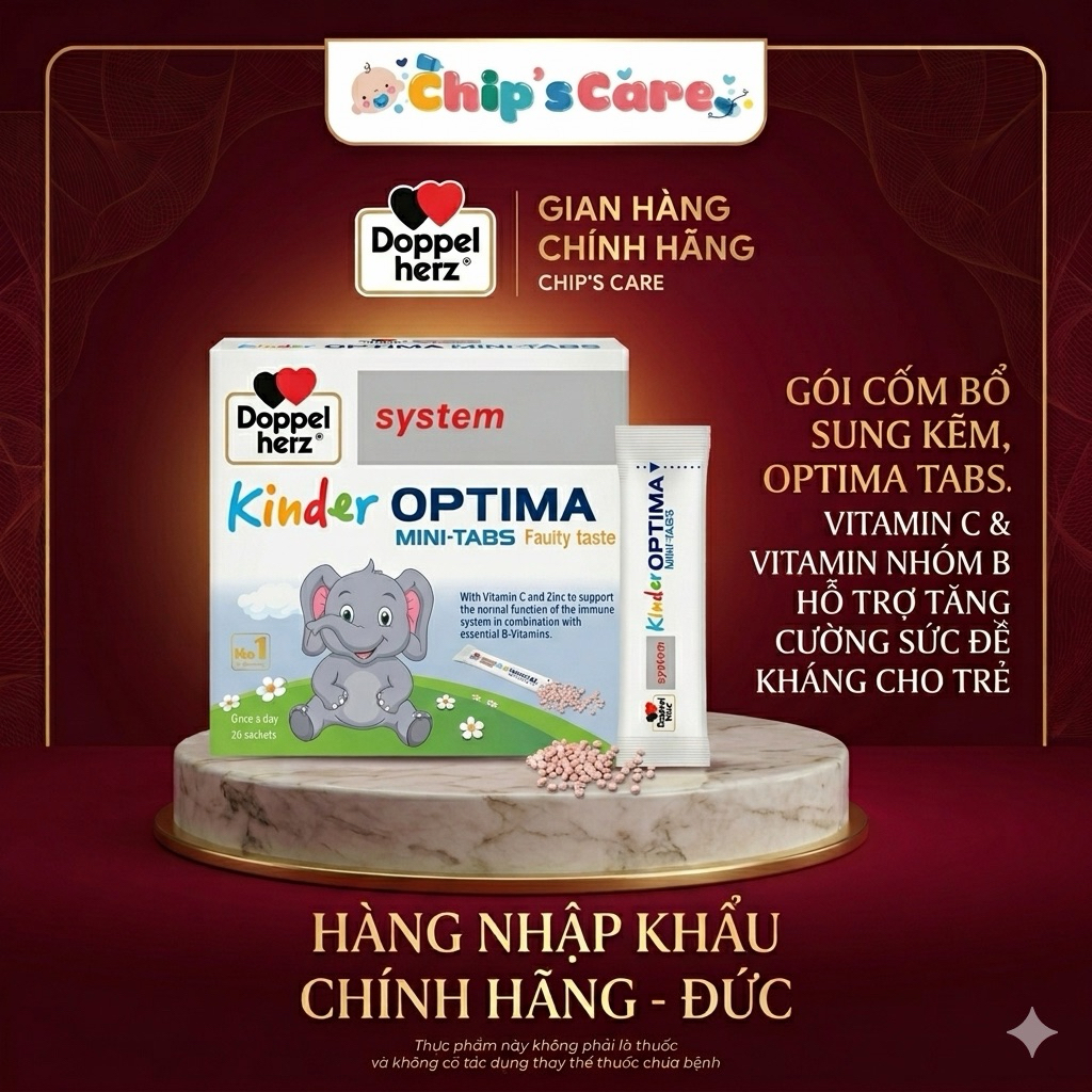 TPBVSK Kinder Optima Mini-Tabs - vitamin ăn ngon cho bé từ 4 tuổi