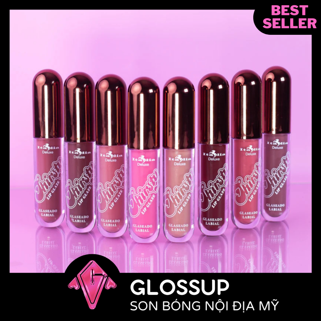 Son bóng Italia Deluxe Thirsty Lip Glaze