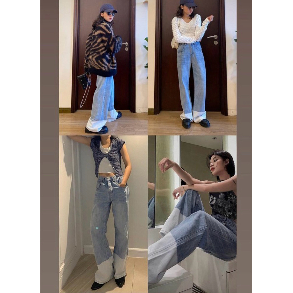 [pass] Quần jeans phối màu của nhà Etro.gang size S (đọc kỹ mô tả)