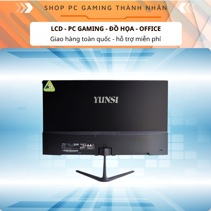 Màn Hình LCD Yunsi Y240Q8 (120Hz) Màu Trắng - Đen  (24 inch, 120Hz, Cong)