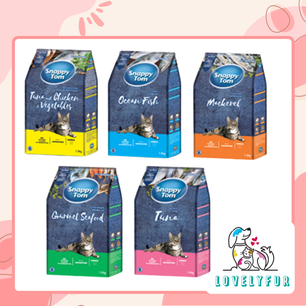 [GÓI 1.5KG] Hạt Snappy Tom, Thức Ăn Hạt Khô Cho Mèo Mọi Lứa Tuổi 1.5kg Thơm Ngon Đủ Vị