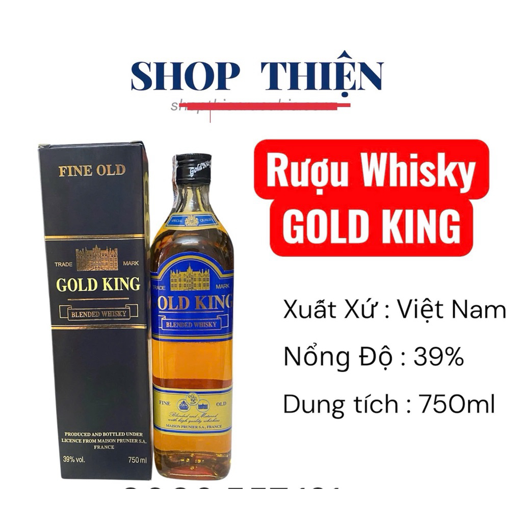 GOLD KING Blend Whisky 39% 750ml