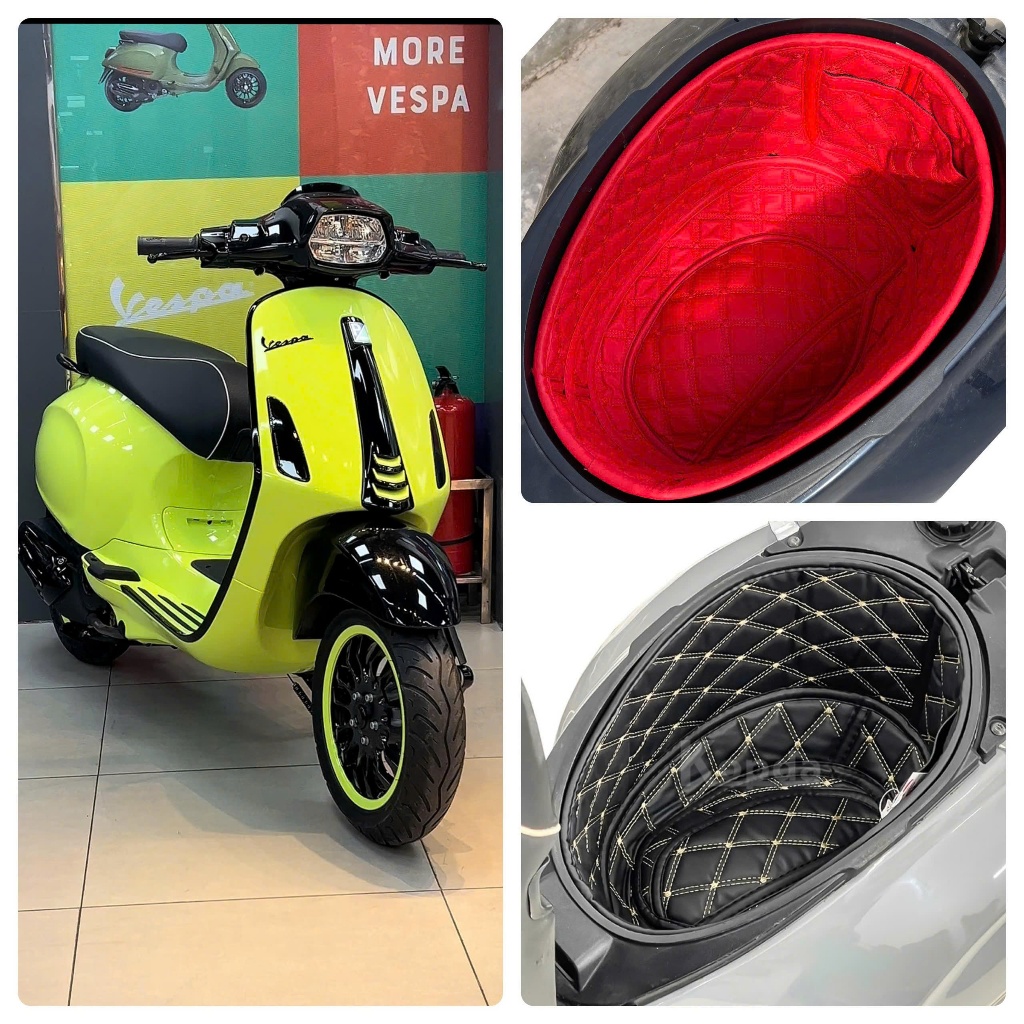 Lót Cốp Xe Vespa Sprint; LX 2013-2026 chất liệu da Nappa, cách nhiệt, chống nước, chống sốc, để đồ s