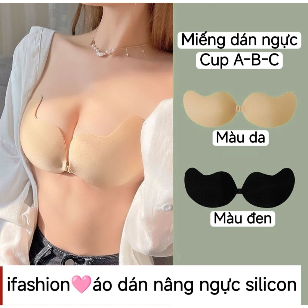 Áo ngực dán keo có sẵn áo dán gom ngực tạo khe đẹp iFashion1