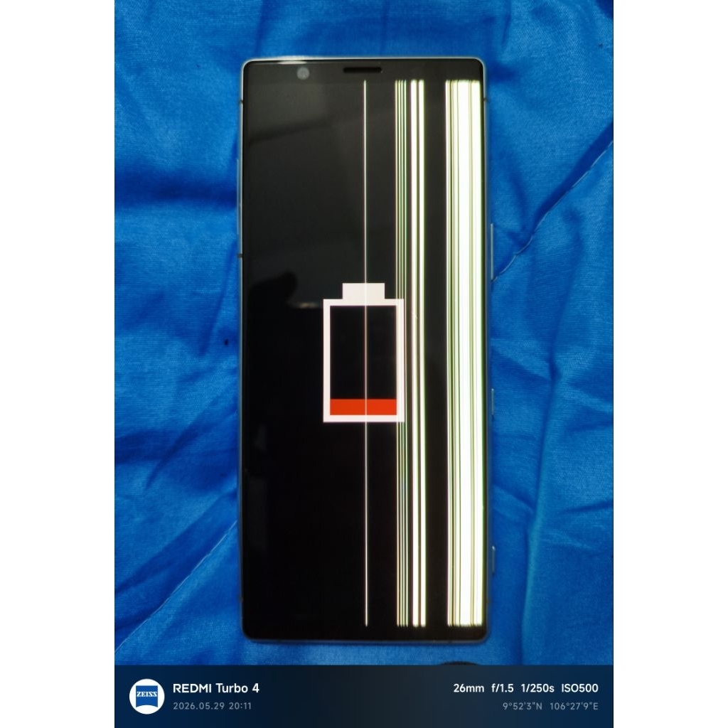 Sony Xperia 5 mark 1 sọc màn