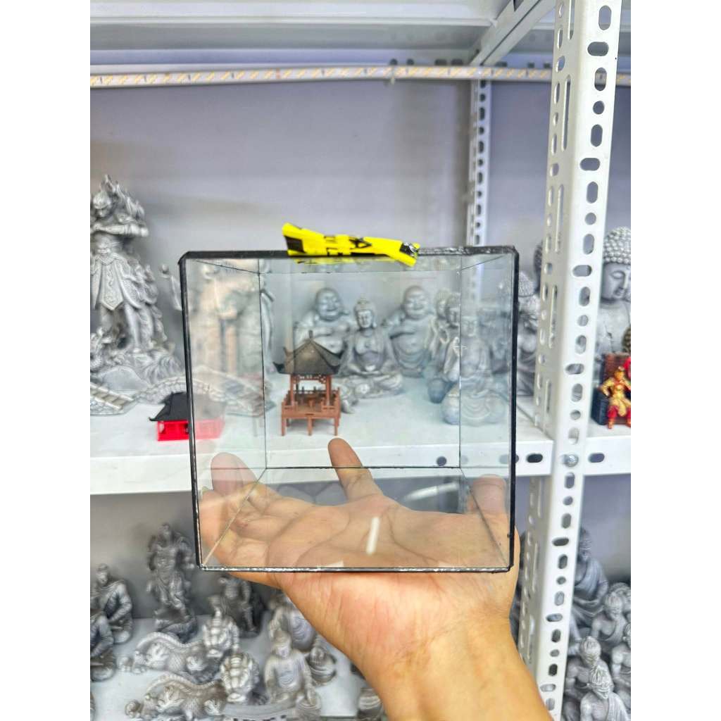 Bể kính làm terrarium Cubic 12cm
