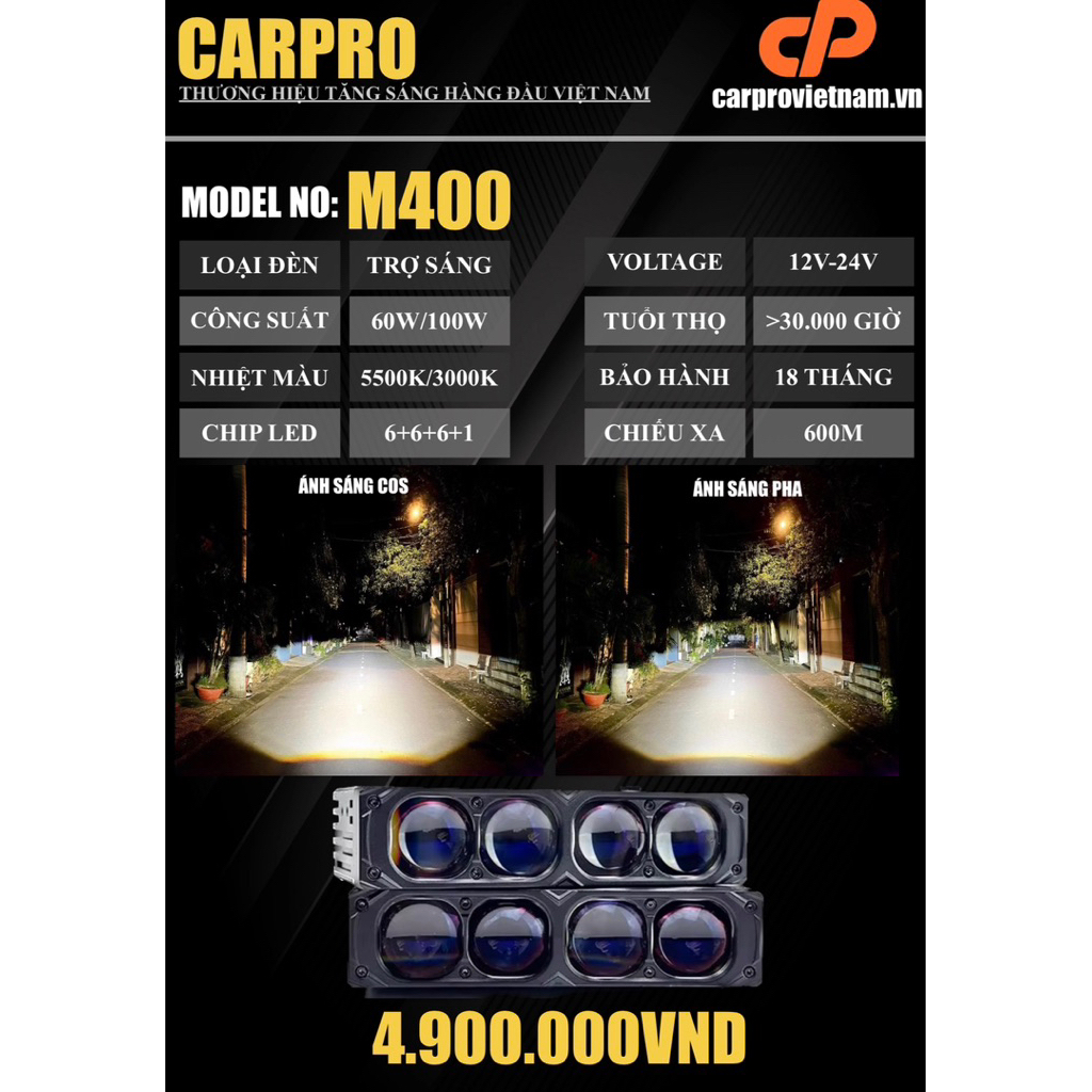 TRỢ SÁNG CARPRO M400