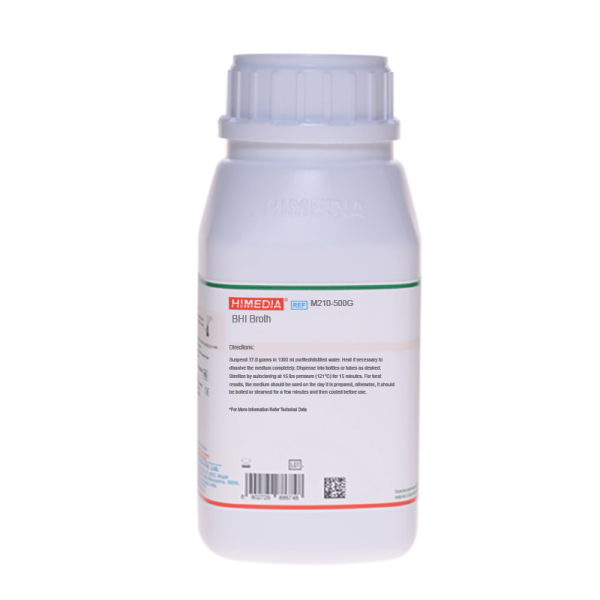 *Lẻ 37g* Môi trường BHI Broth (Brain Heart Infusion Broth) - M210 (HiMedia) đủ pha 1lít