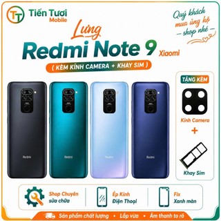Vỏ lưng redmi note 9 xiaomi kèm kính camera