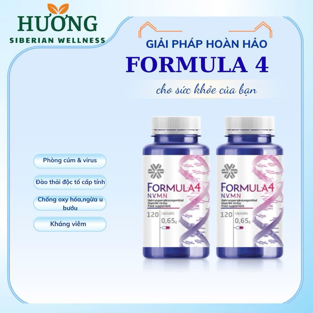 FORMULA 4 , bảo vệ tế bào cơ thể - Hộp 120 viên