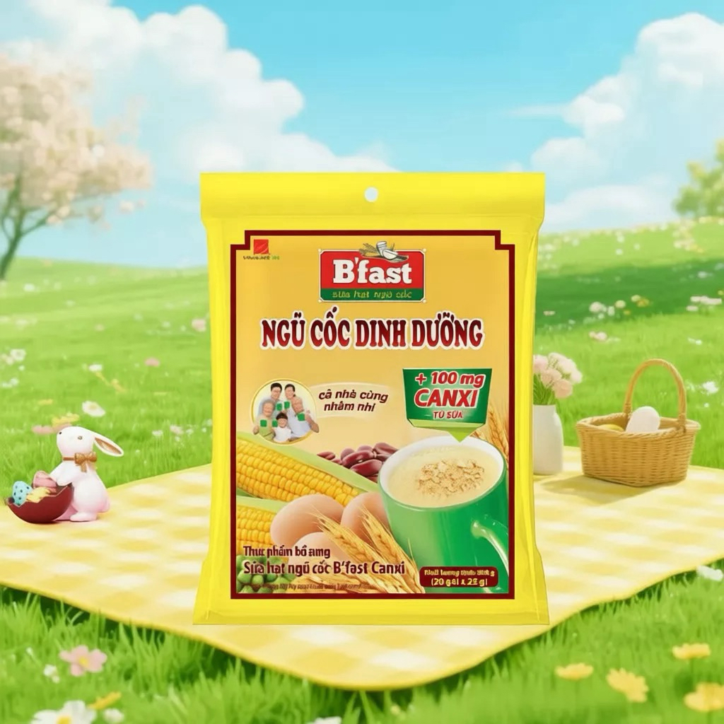 Ngũ cốc dinh dưỡng B'fast (Sữa hạt ngũ cốc B'fast Canxi)