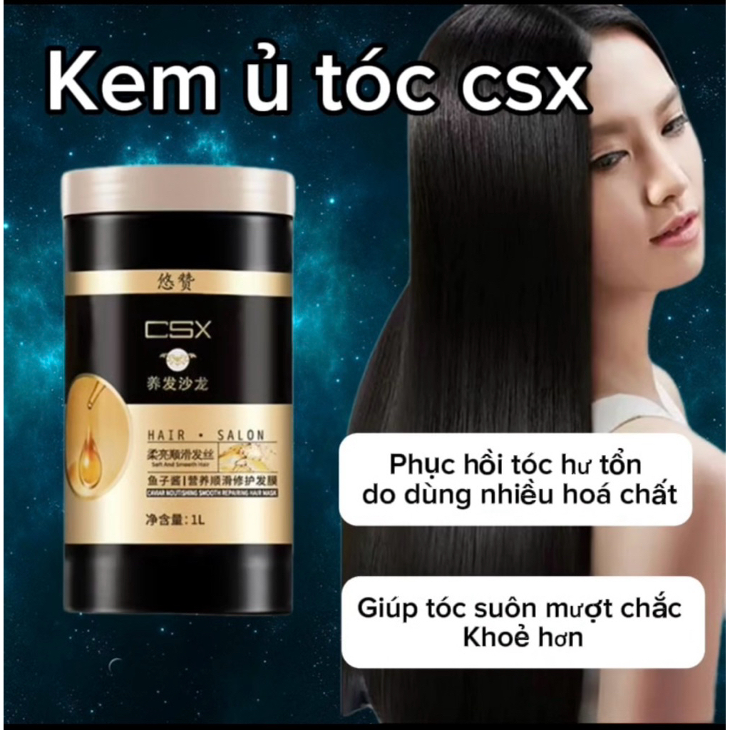 CSX Kem Xả Ủ Tóc CSX 1000ml Dưỡng Tóc Mềm Mượt Giảm Xơ Rối Và Giảm Gãy Rụng Cho Nữ Women