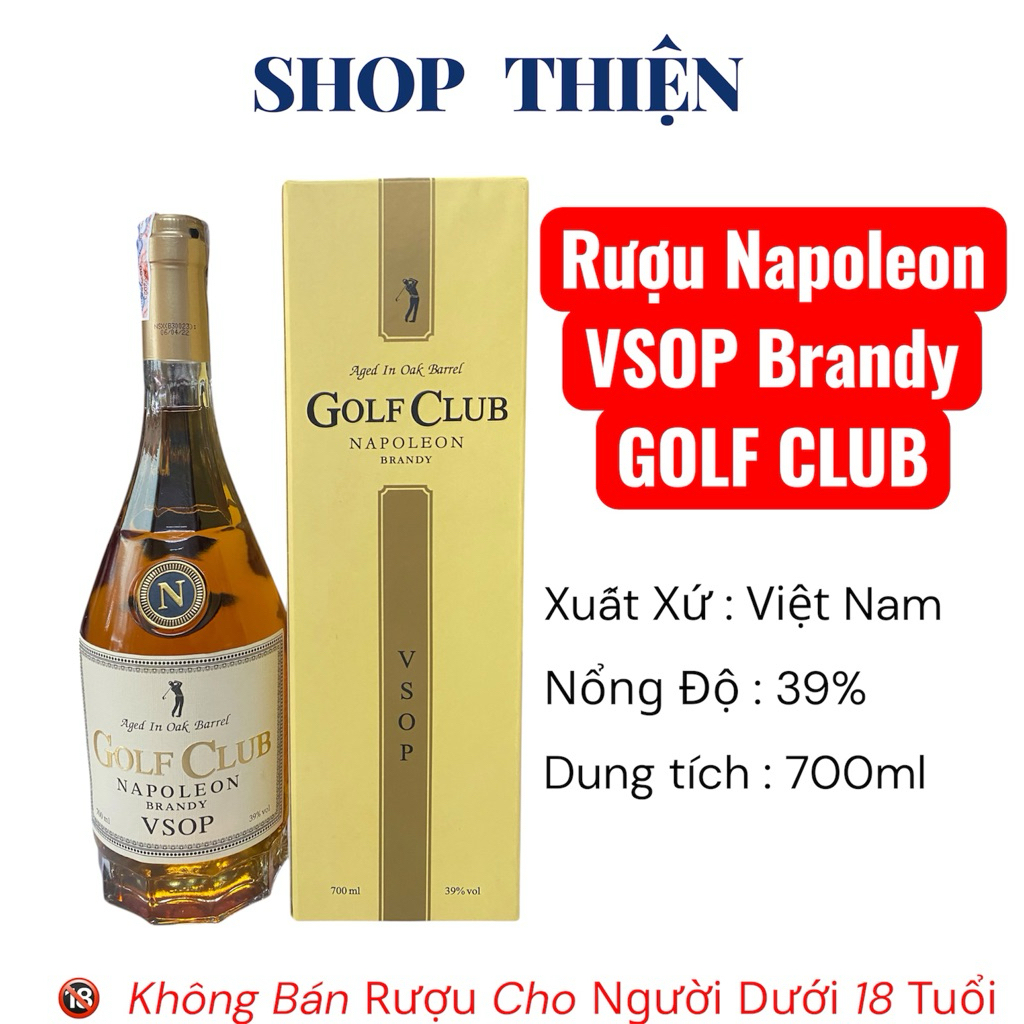 GOLF CLUB Napoleon Brandy VSOP 39% 700ml