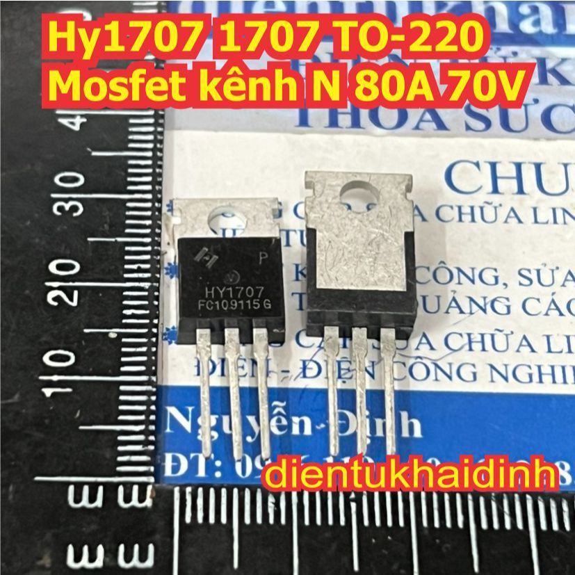 5 con HY1707P HY1707 1707 HY1707B TO-220 / TO-263 Mosfet kênh N 80A 70V kde9206