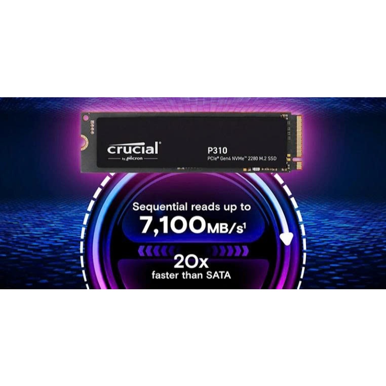 Ổ cứng SSD Crucial P310 1TB NVMe Gen4x4 Full Box