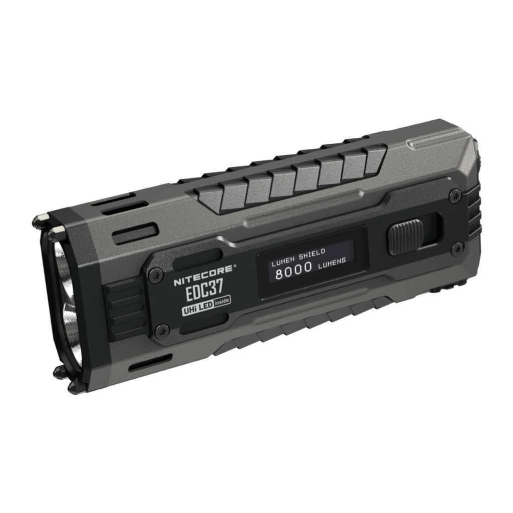 (tặng 1  bead ngẫu nhiên ) Đèn pin NITECORE EDC37 – Siêu sáng 8000 Lm, pin 8000mAh, sạc nhanh 18W, m