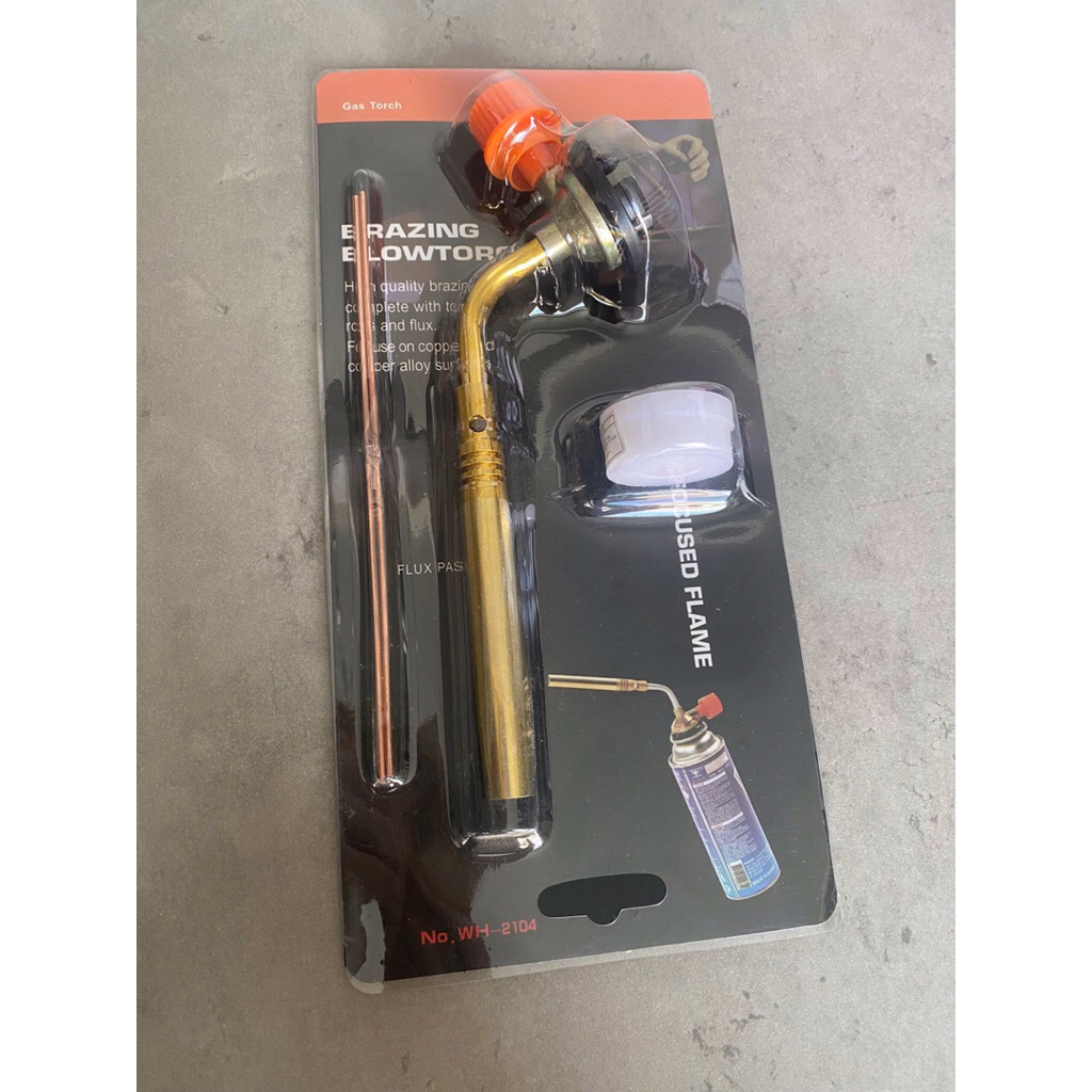 Khò gas mini, Đèn Khò Hàn ống đồng + TẶNG kèm bột Hàn Que Hàn Cao Cấp - Đầu khò gas cầm tay