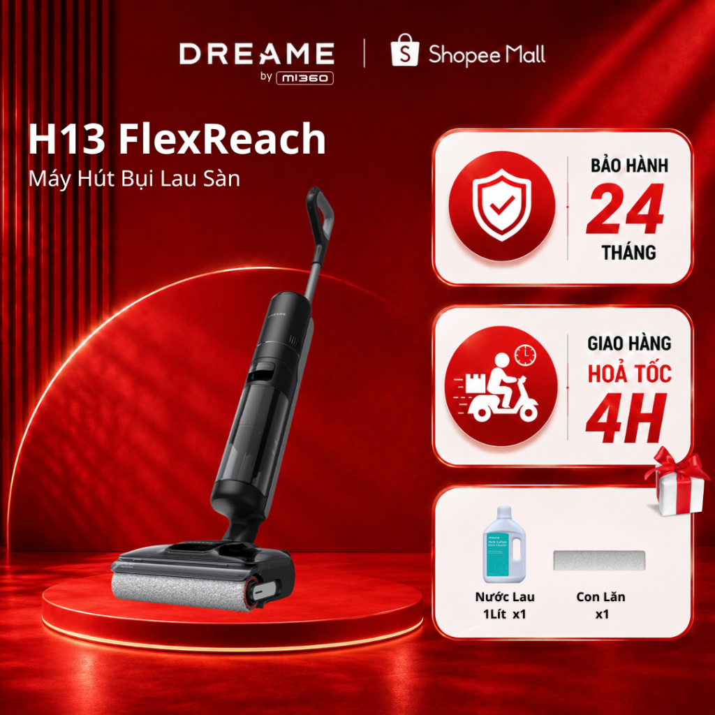 Dreame H13 FlexReach/H12 FlexReach/H13 Dual FlexReach/H13S FlexReach Máy hút bụi lau sàn không dây |