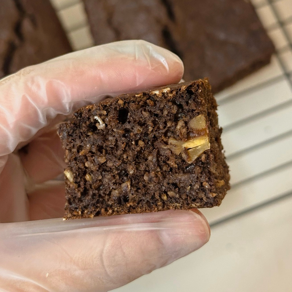 Brownie chuối yến mạch healthy không được
