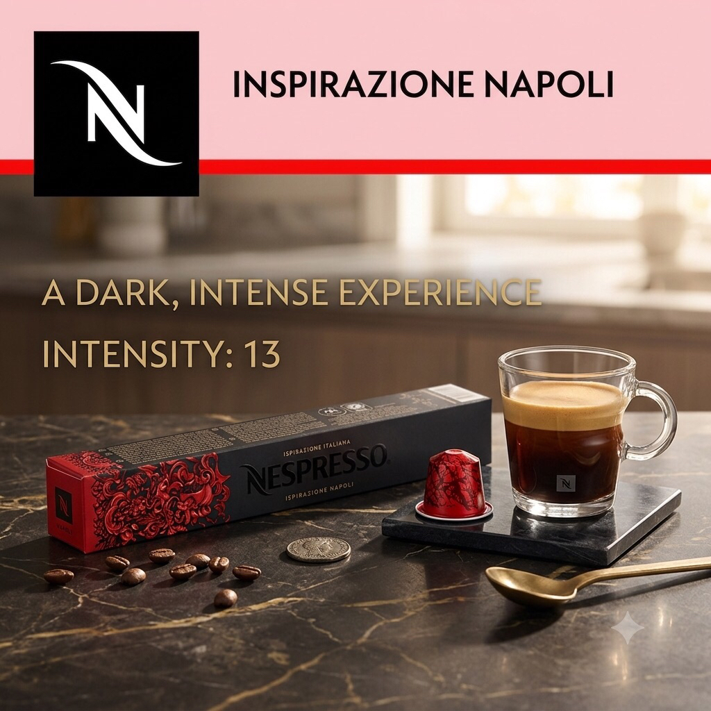 (Dành cho máy Nespresso) Cà phê viên nén Nespresso vị NAPOLI - Hộp 10 viên