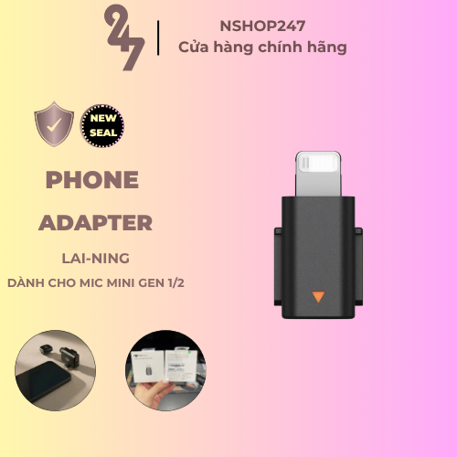 [NSHOP] Đầu Jack Chuyển Đổi  DJI Mic Mini Gen1/2 Adapter Lai-ning